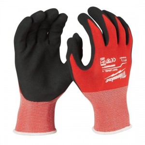 Delovne rokavice z zaščito pred urezninami Milwaukee A 9/L - 1 par